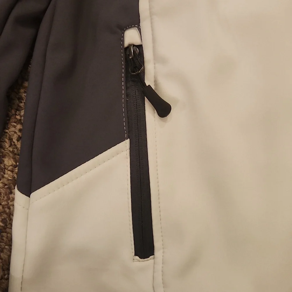 Minus Zero Men's Jacket Size L Color White/Dark Gray